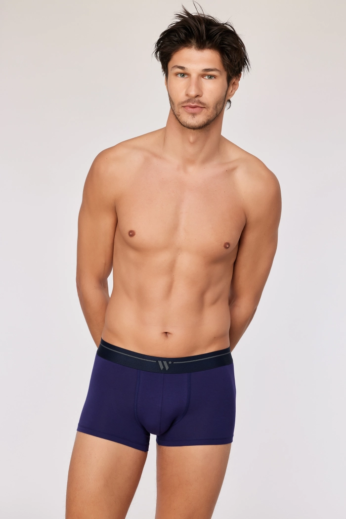 Woody duopack boxershort donkerblauw/wolkenprint 252-10-QLM-Z/024