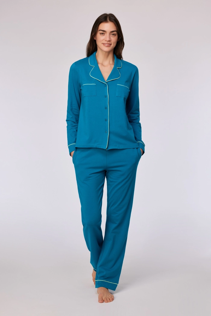 Woody pyjama groenblauw 252-10-YPD-Z/795