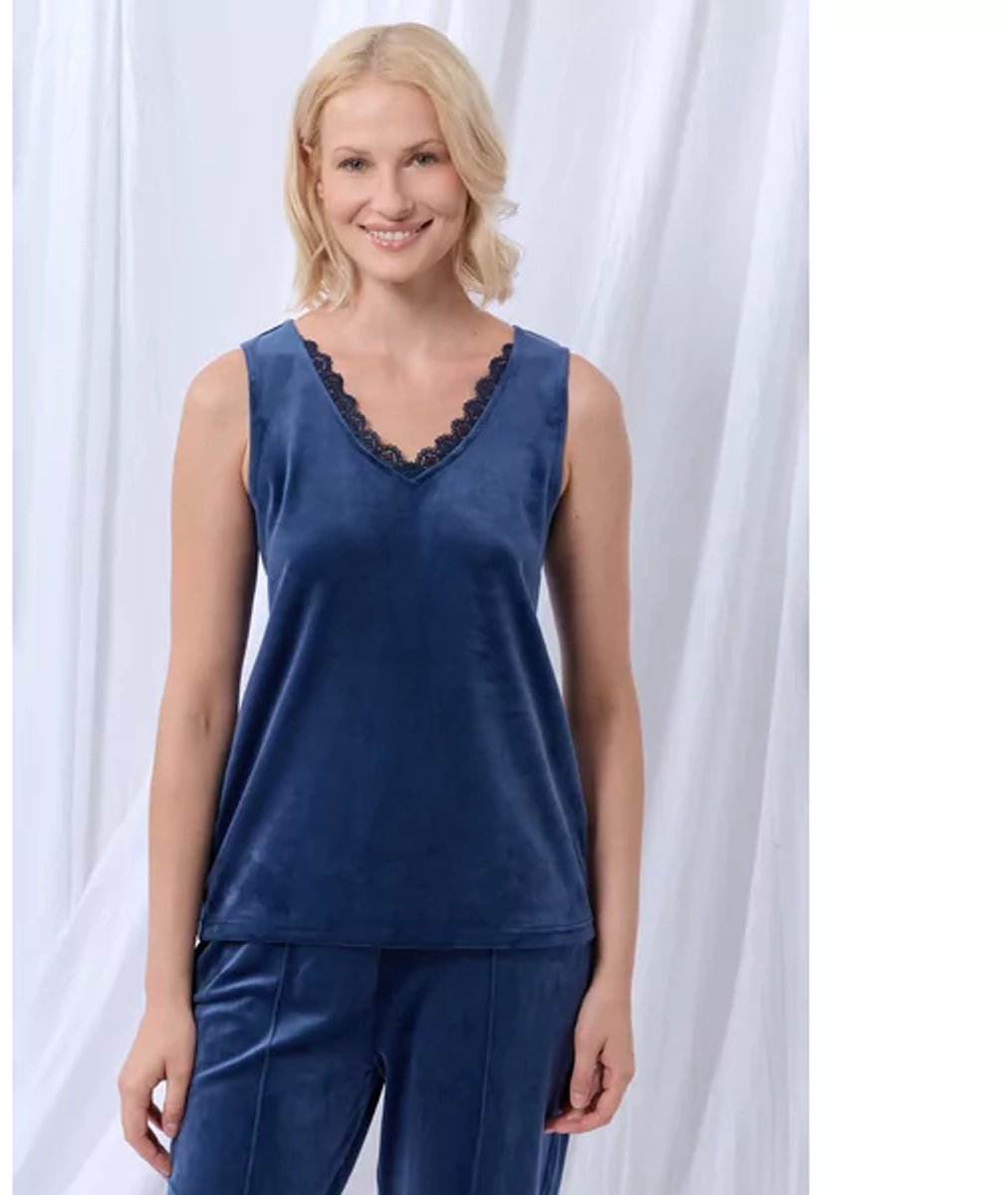 Lords & Lilies huispak met topje donkerblauw 252-51-TPS-V/831