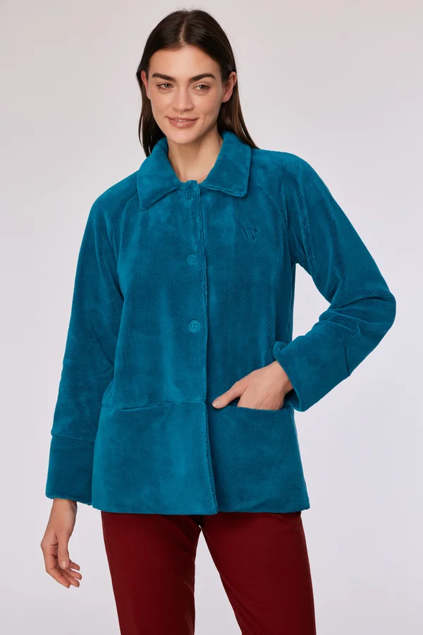 Woody kamerjas kort groenblauw 252-10-MOW-C/795