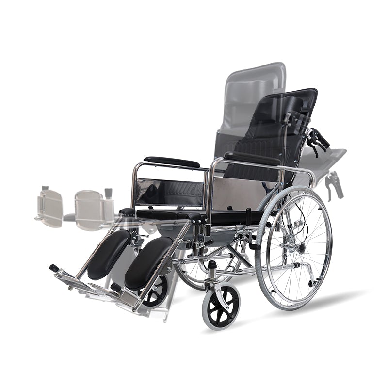 Reclining wheelchair with commode (Mobi-Aid)