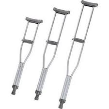 Adjustable aluminium crutches (Mobi-Aid brand)