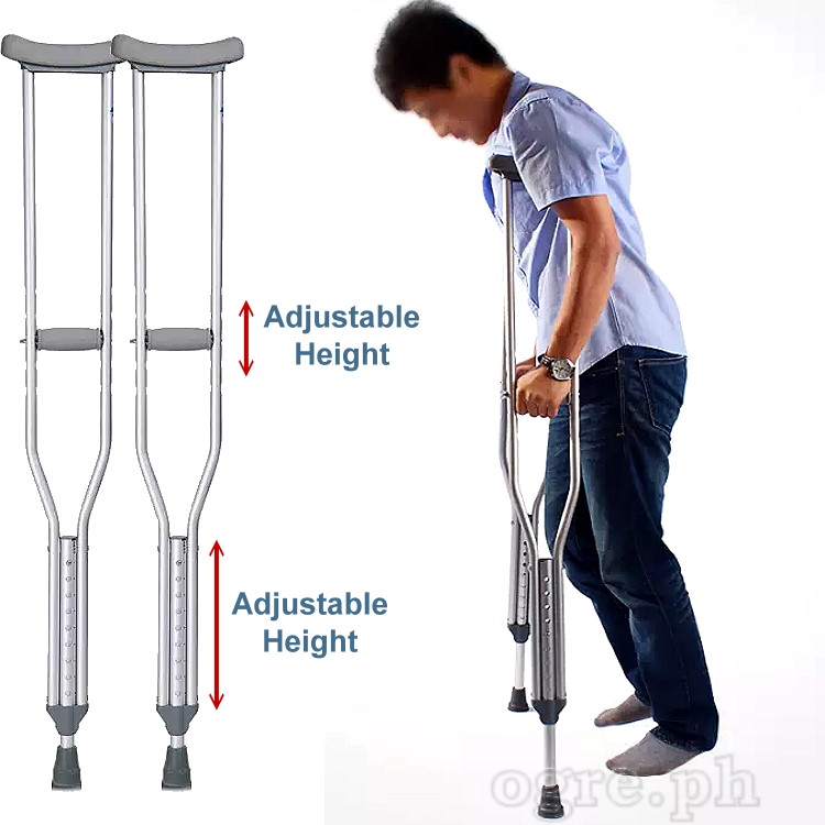 Adjustable aluminium crutches (Mobi-Aid brand)