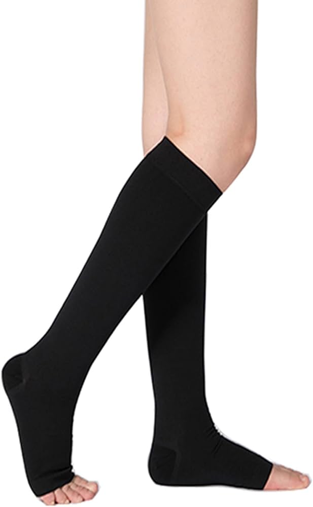 Black Knee High Compression Stockings (Ortho-Aid Brand)