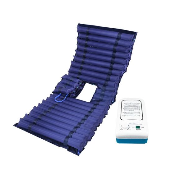 Tubular Anti decubitus mattress with bedpan cutout
