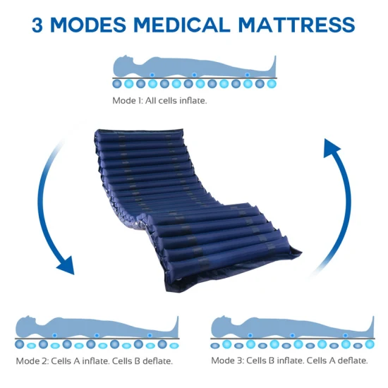 Tubular Anti decubitus mattress with bedpan cutout