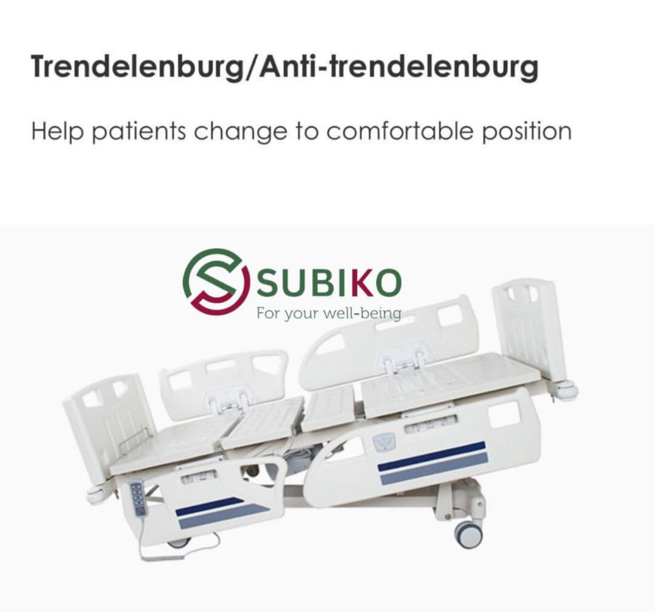FIVE FUNCTION ELECTRIC HOSPITAL BED ICU BED (SUBIKO  BRAND)