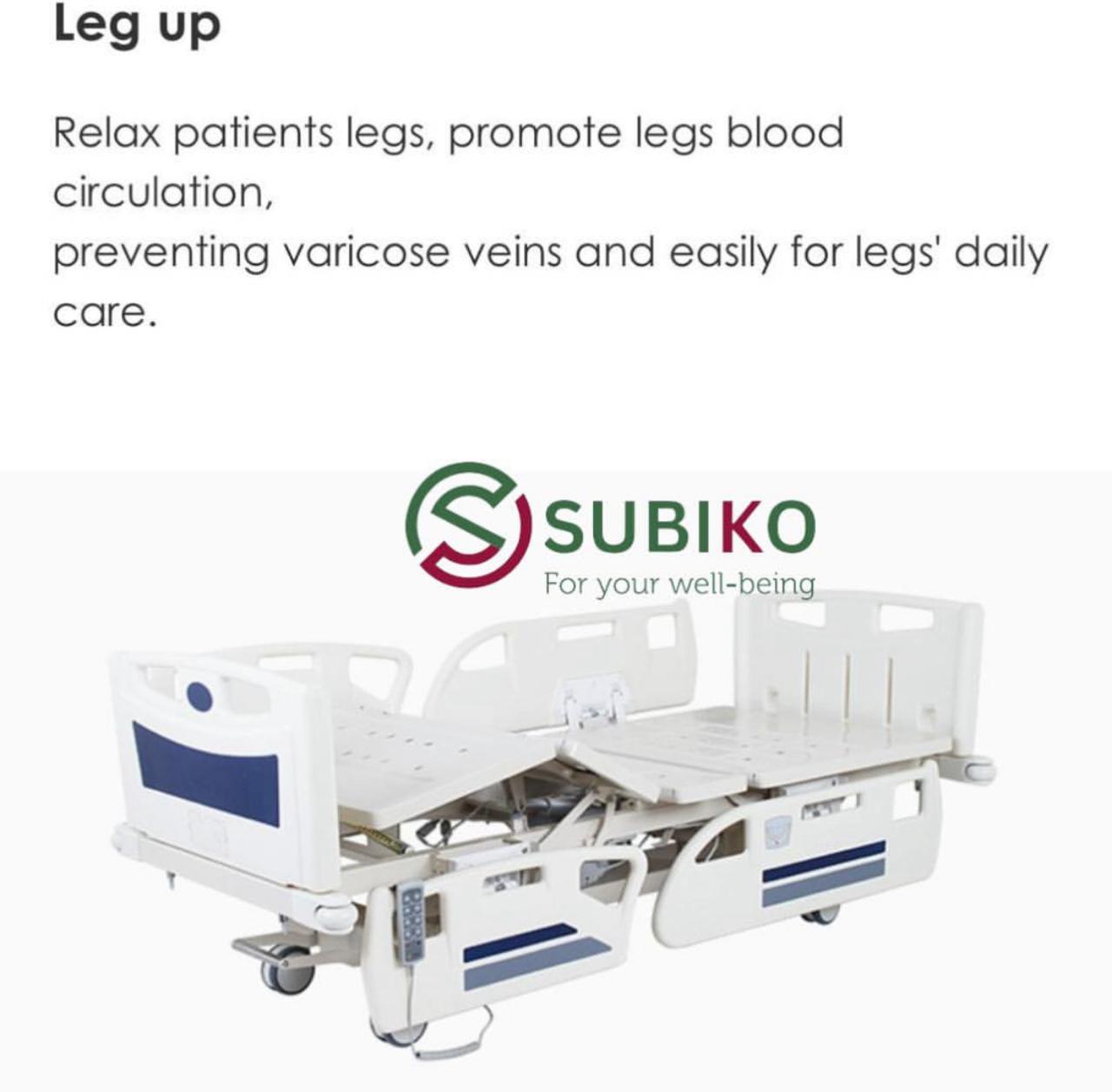 FIVE FUNCTION ELECTRIC HOSPITAL BED ICU BED (SUBIKO  BRAND)
