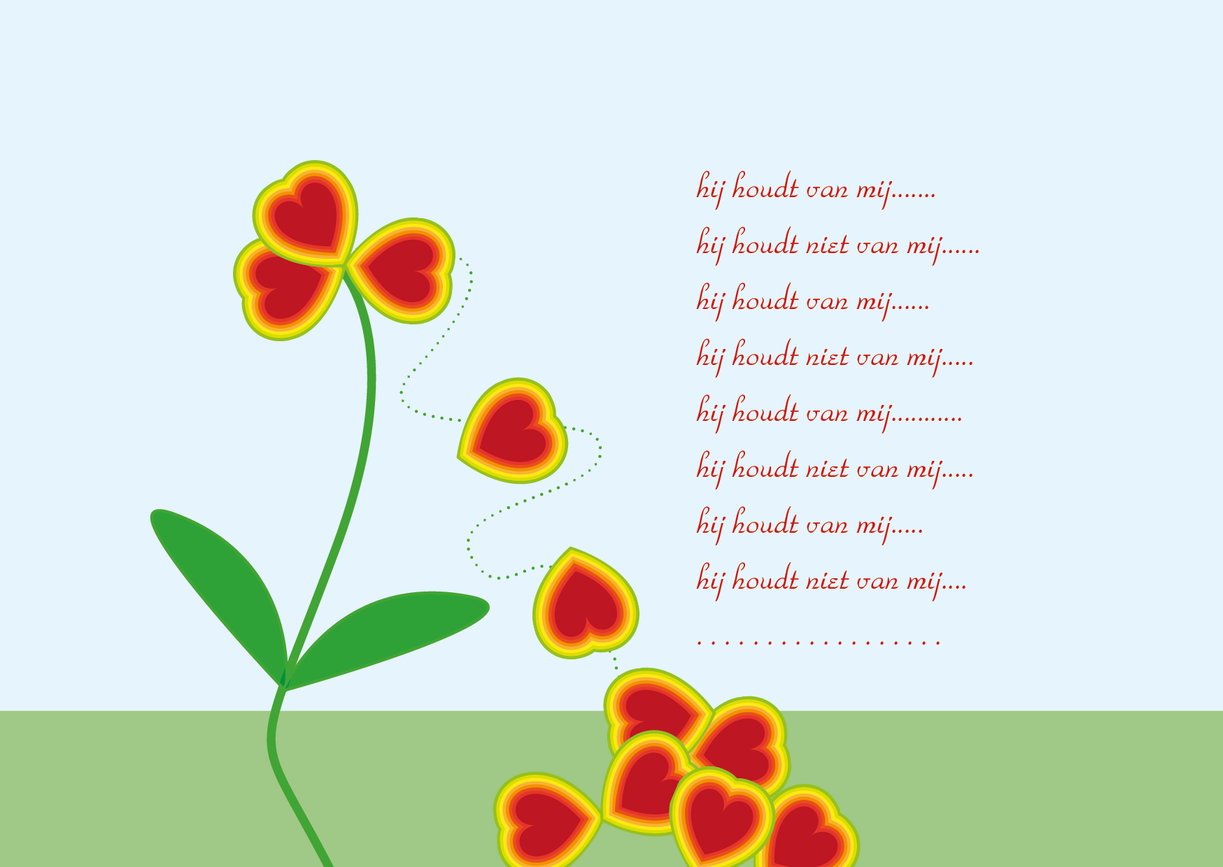 Kaartenset thema liefde