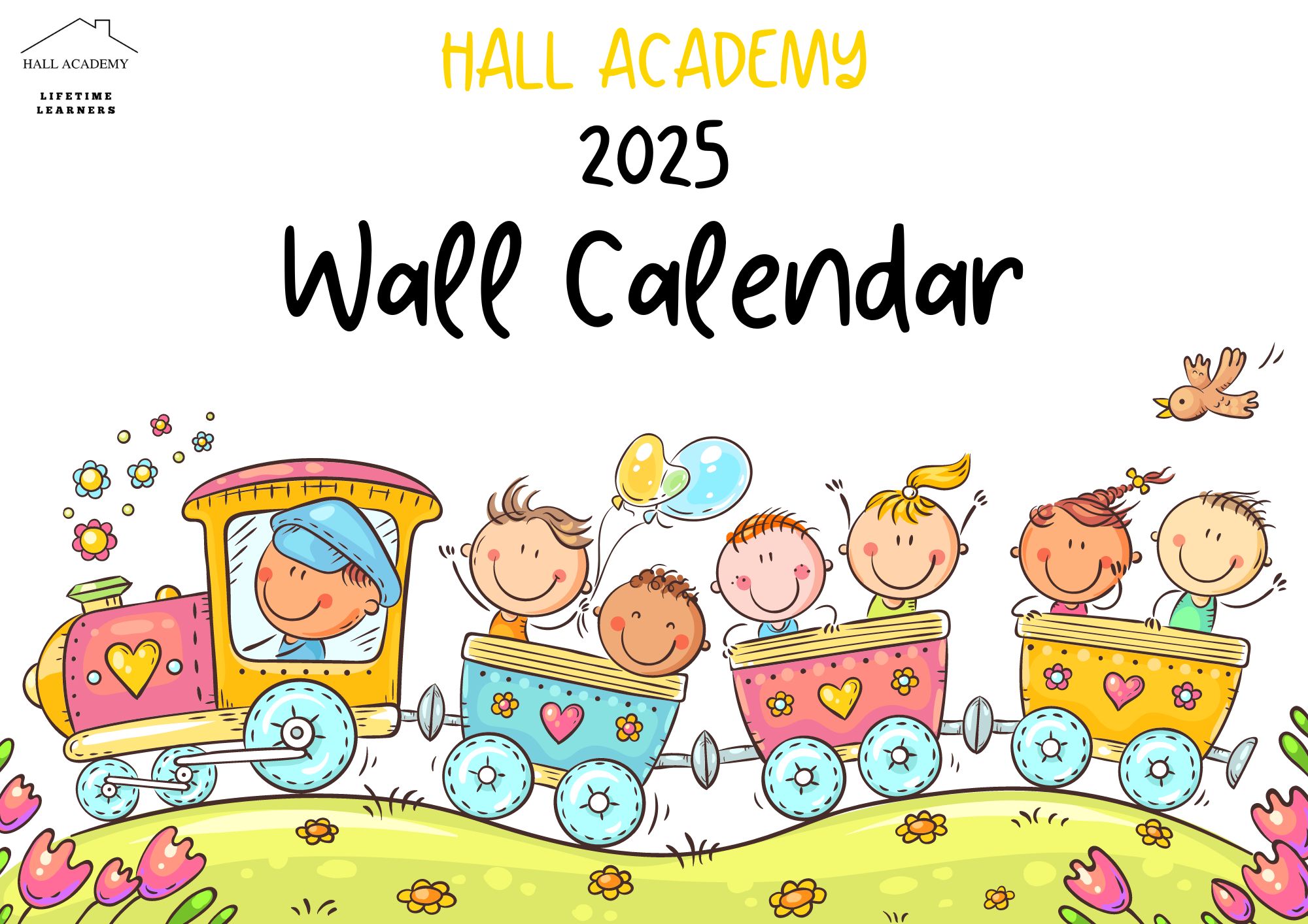 HALL ACADEMY 2025 WALL CALENDAR DIGITAL