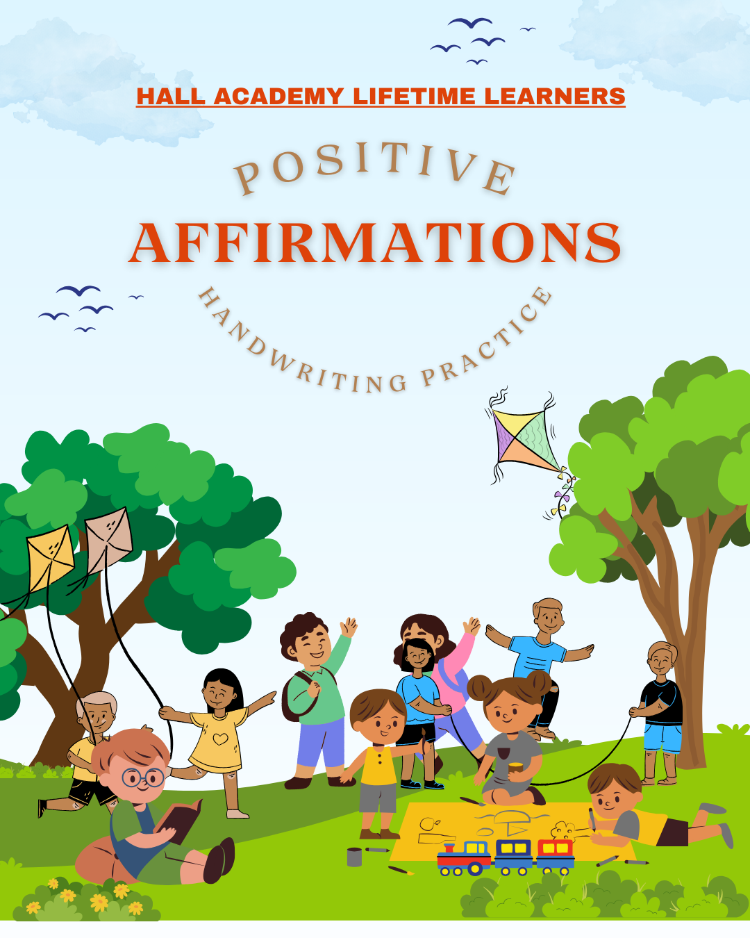 Positive Affirmations Handwriting Practice