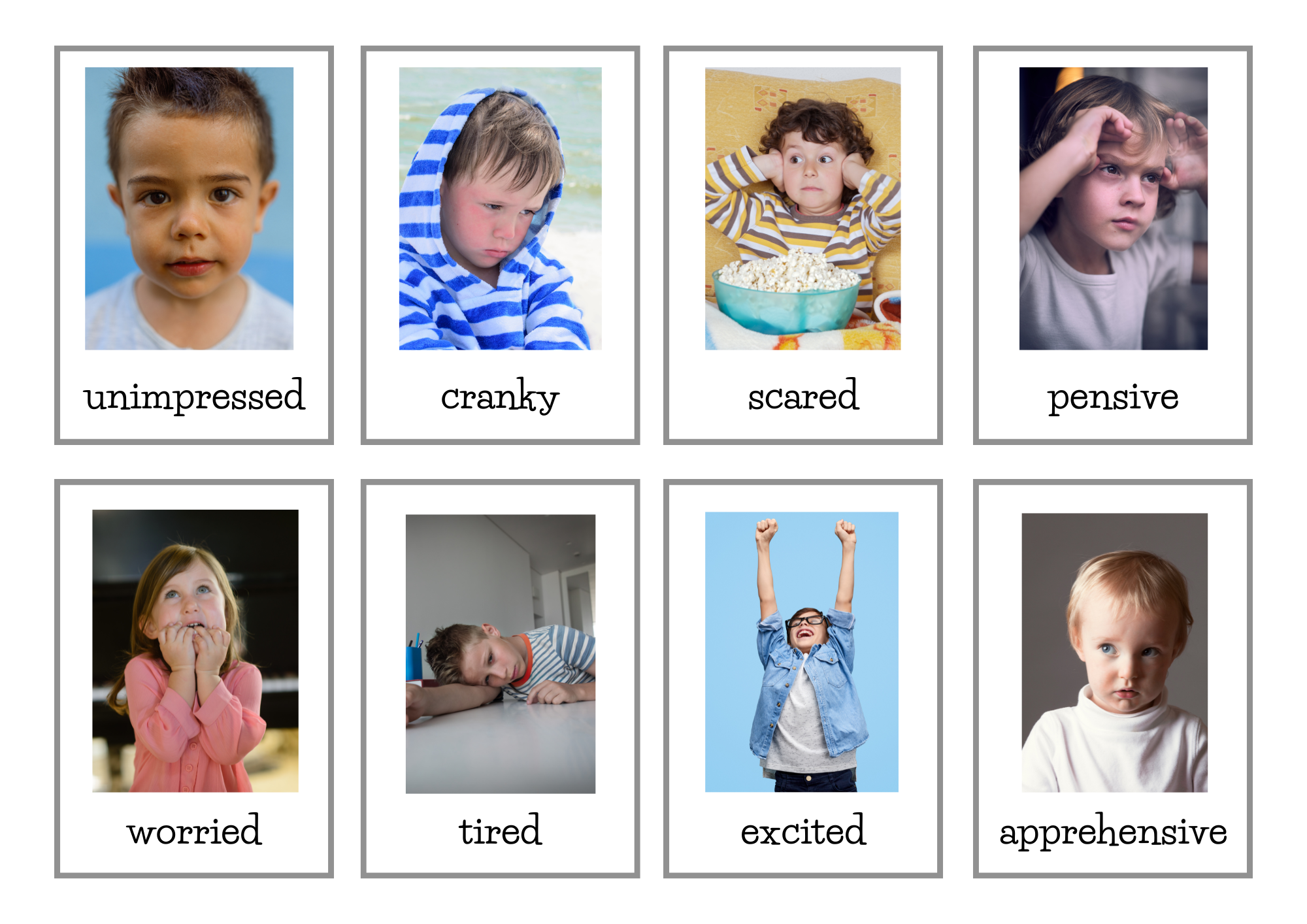 Emotions Flashcards Set