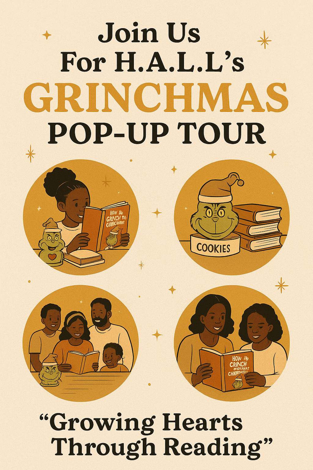 Hall Presents Grinchmas Pop-Up Tour Book at FAU