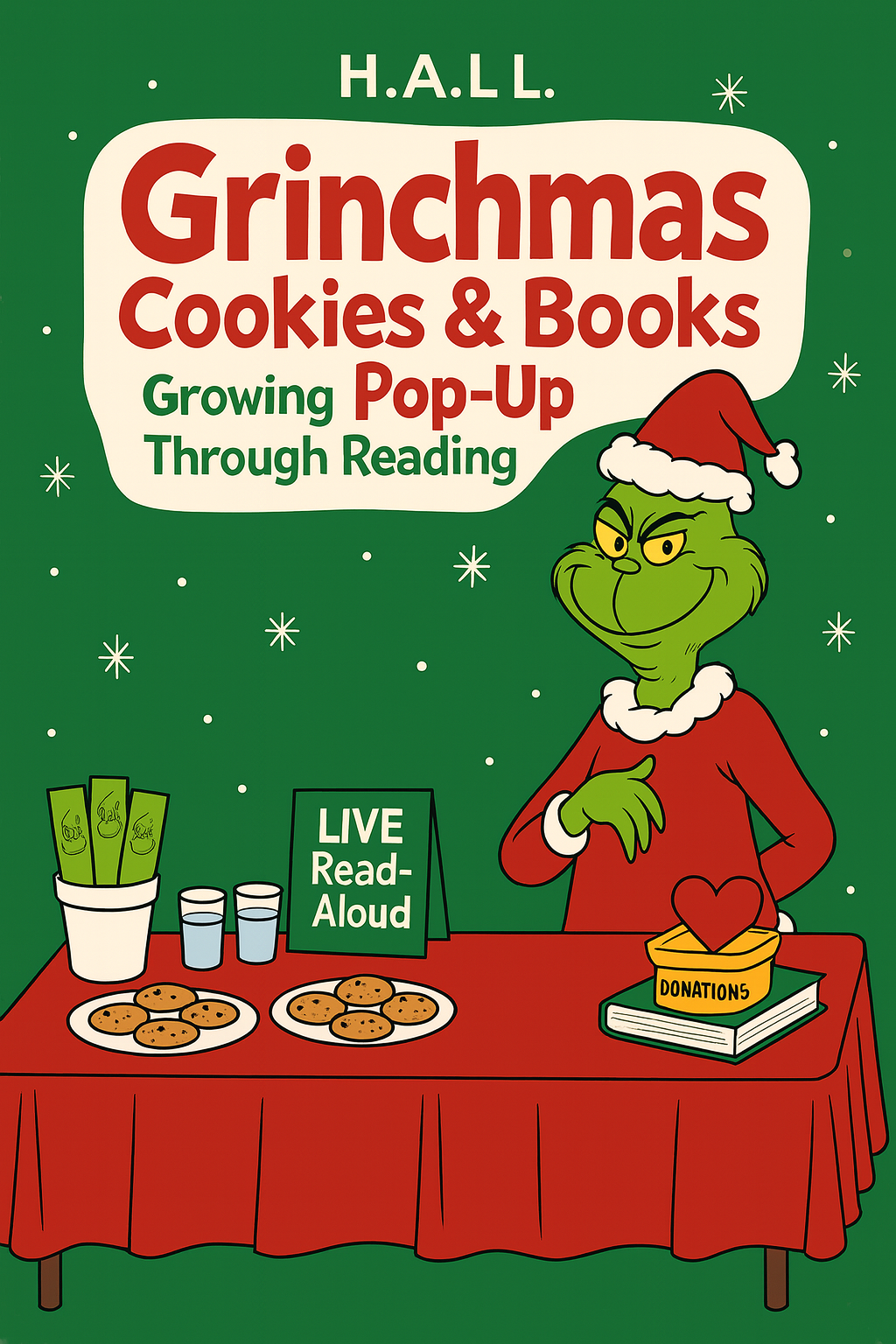 Grinchmas Cookies & Books Pop-Up at FAU