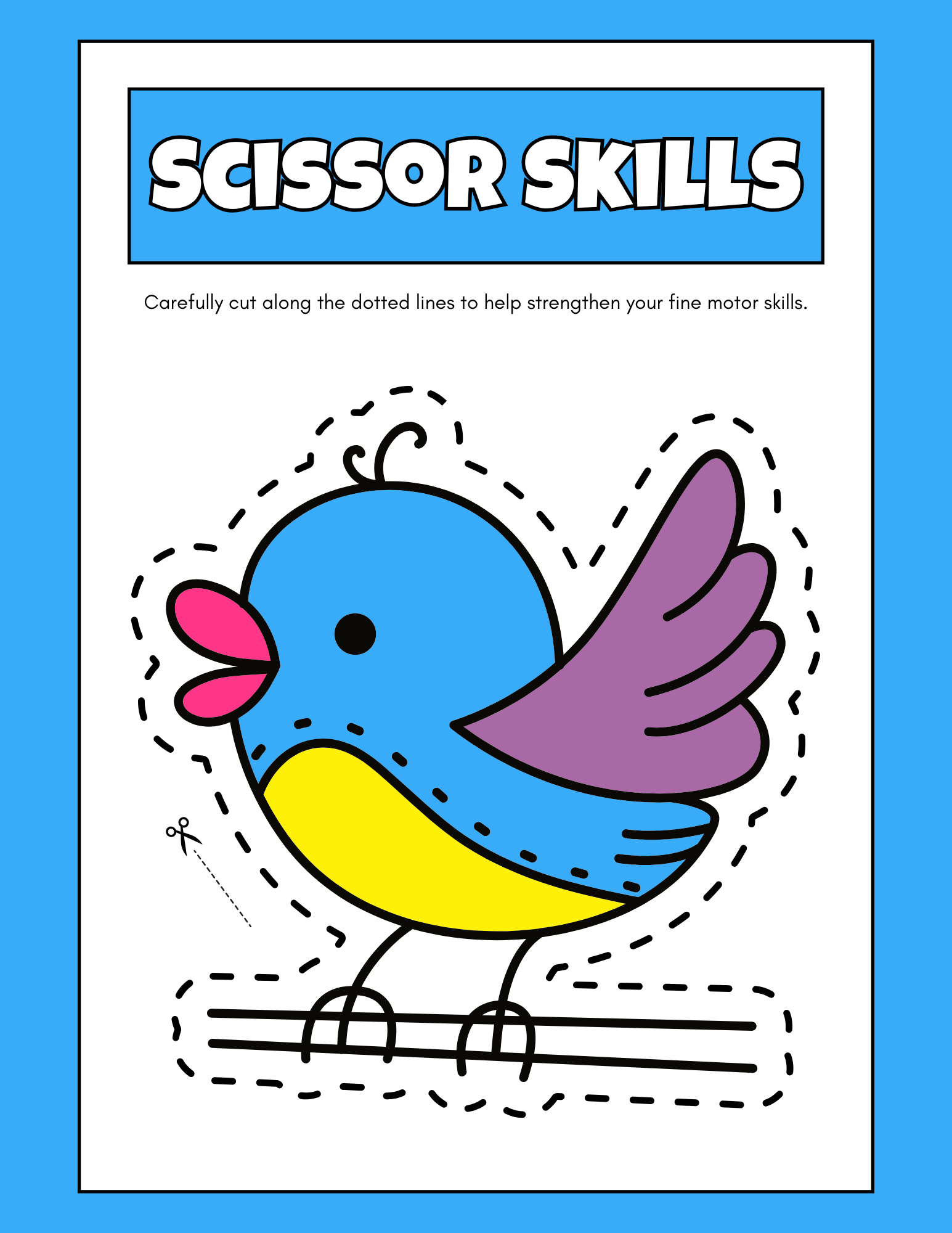 Scissor Skills Worksheet