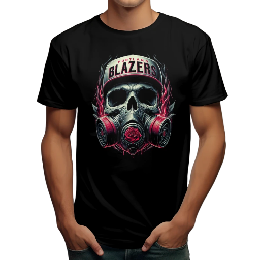 Portland Blazers Skull Cap Gas Mask