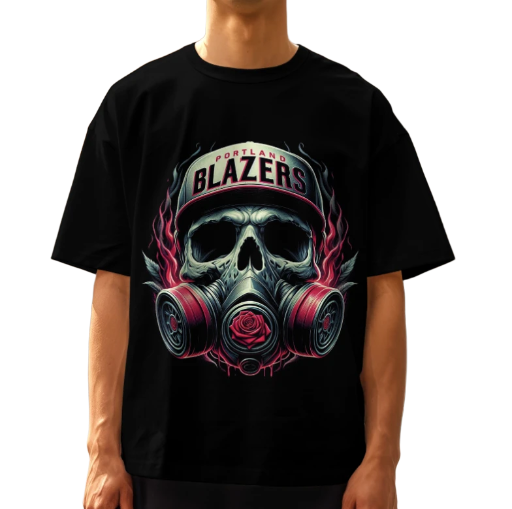 Portland Blazers Skull Cap Gas Mask