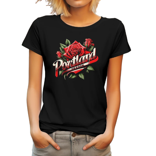 Portland Oregon Rose T-Shirt