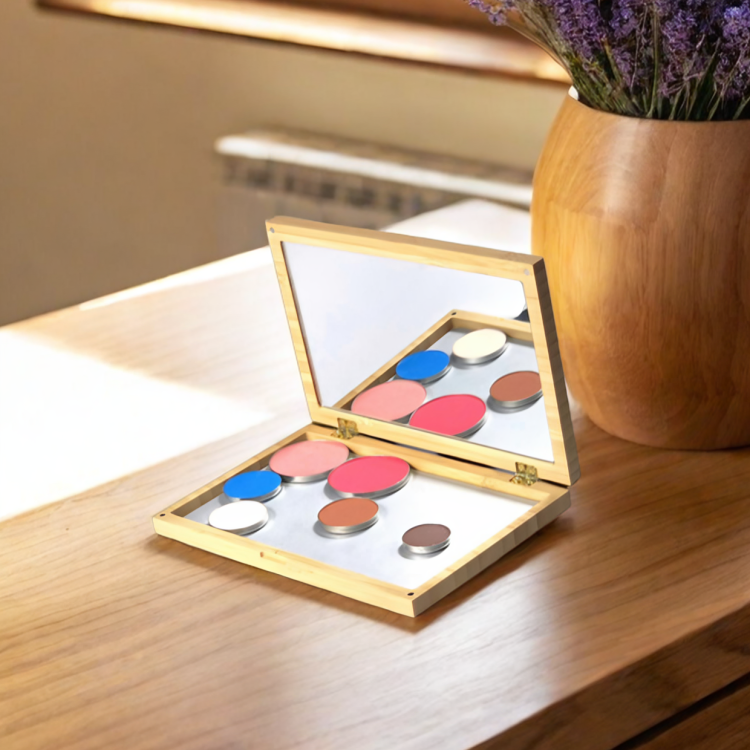 Large Handcrafted Bamboo Magnetic Palette