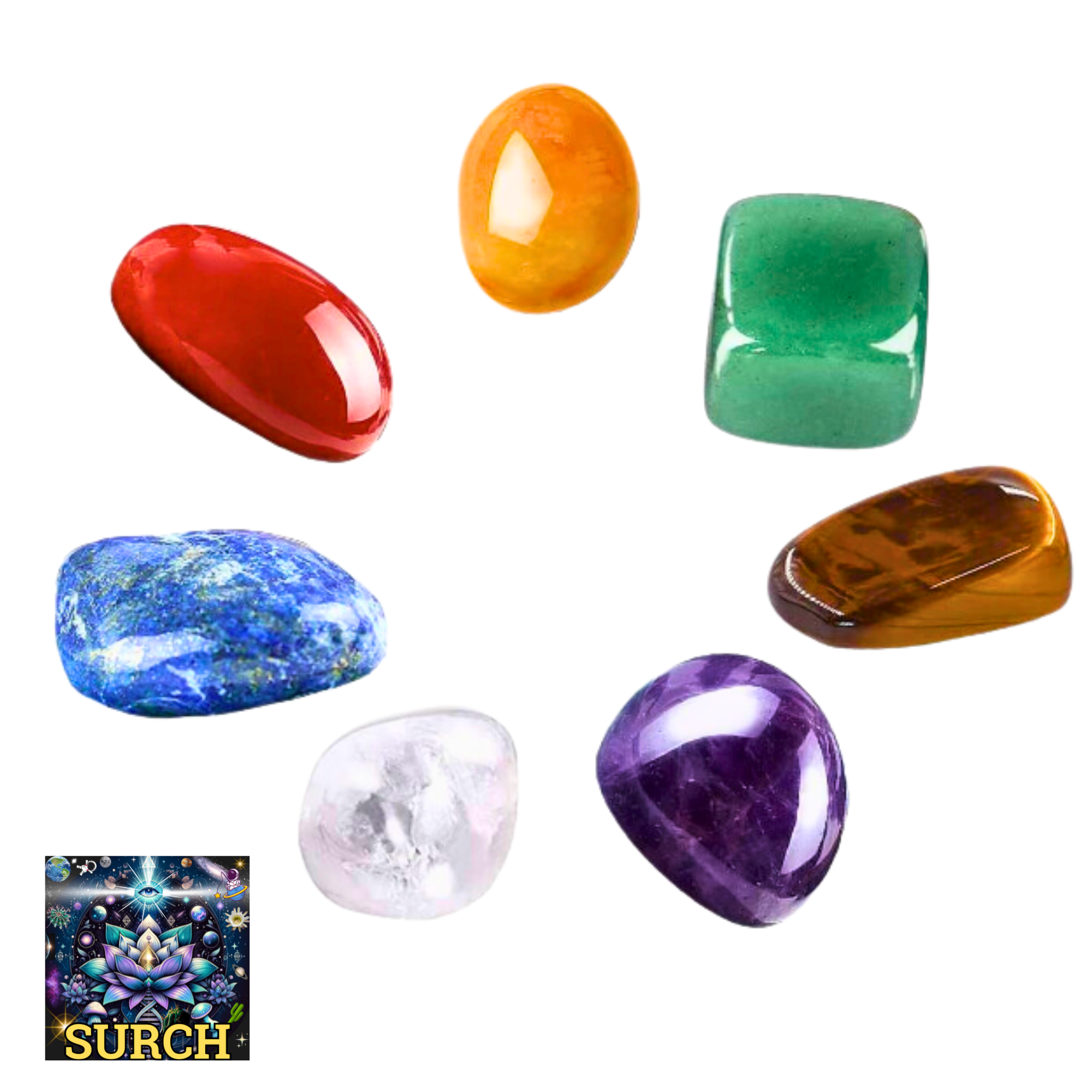 7 Chakra Healing Stones Set