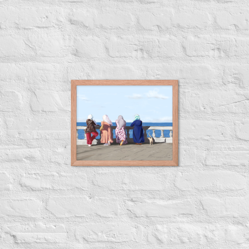 5 Tunisian Ladies (framed print)