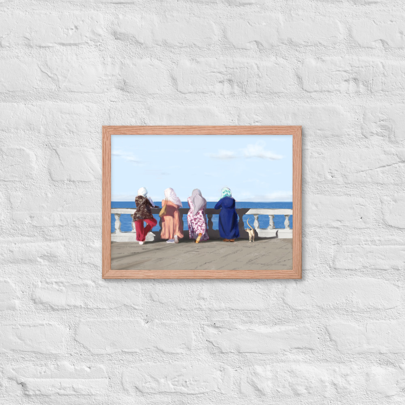 5 Tunisian Ladies (framed print)
