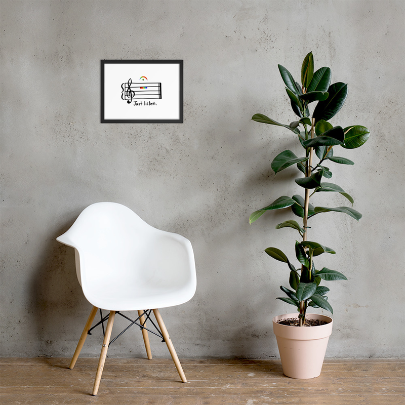 Just Listen (framed print)