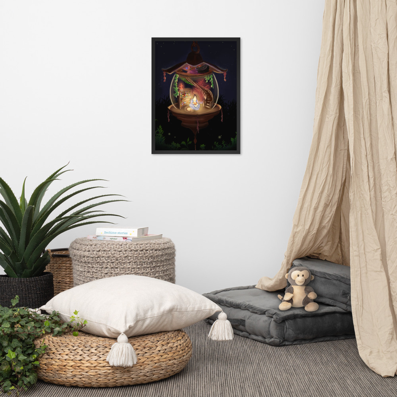 Reading Light (framed print)