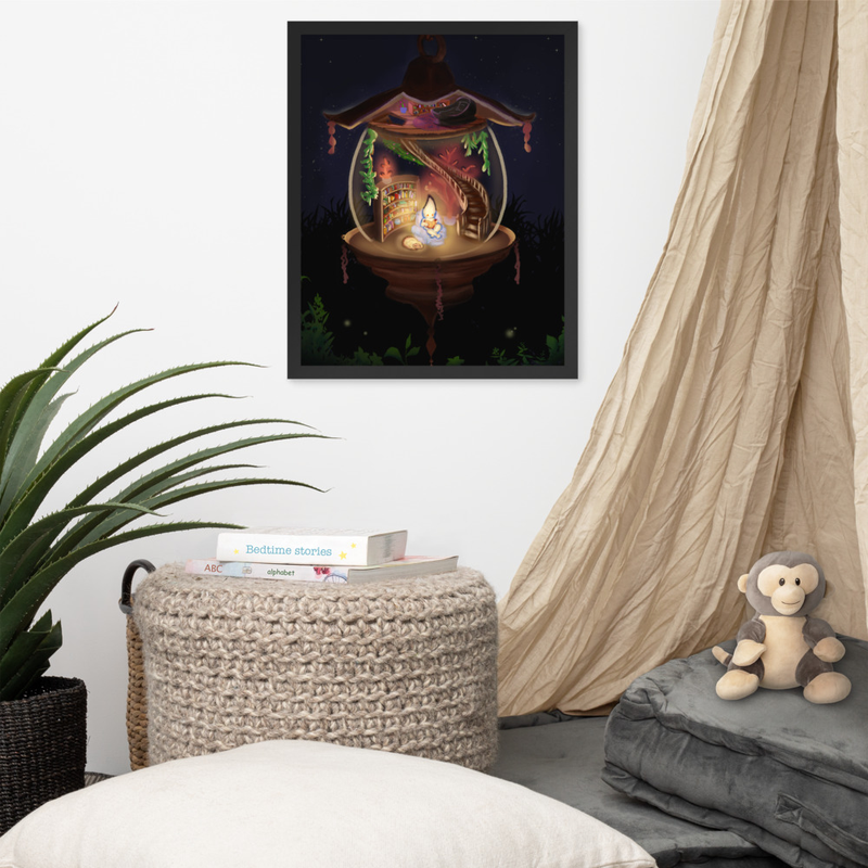 Reading Light (framed print)