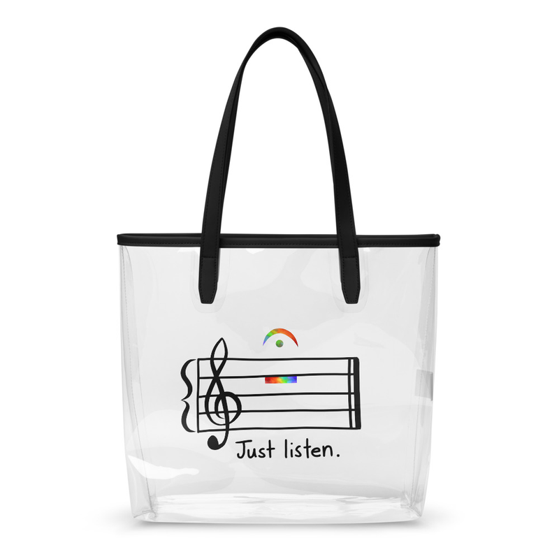 Just Listen (clear tote)