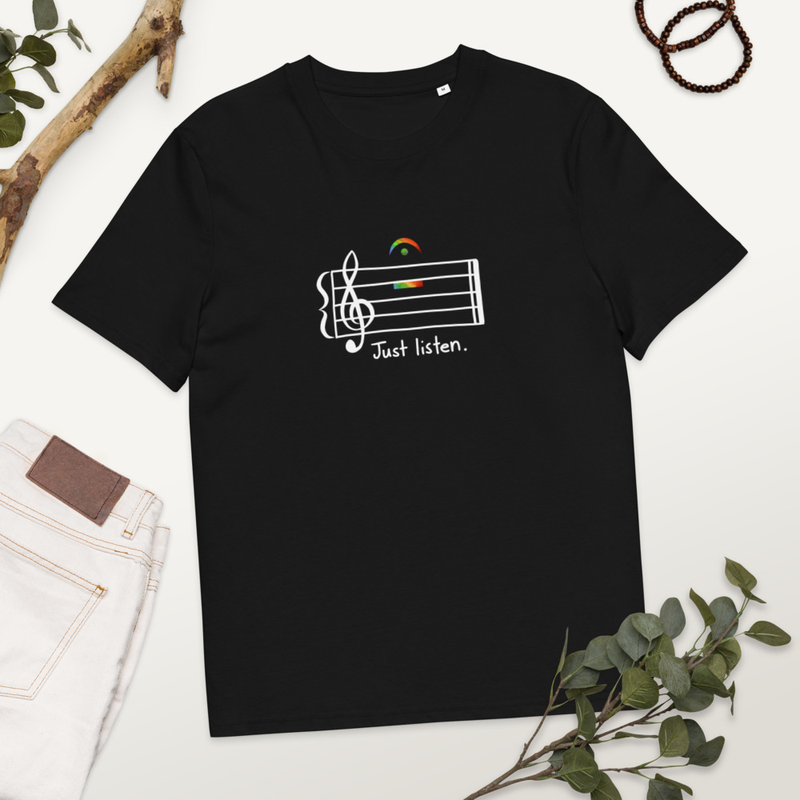 Just Listen (dark t-shirt)