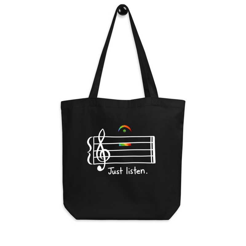 Just Listen (eco tote black)