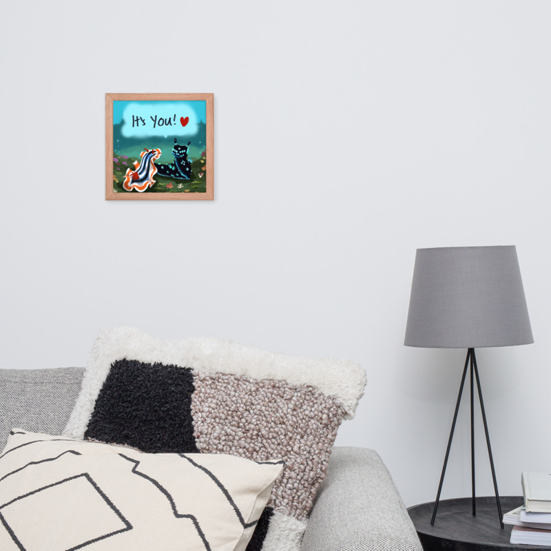 Nudibranch Love (framed print)