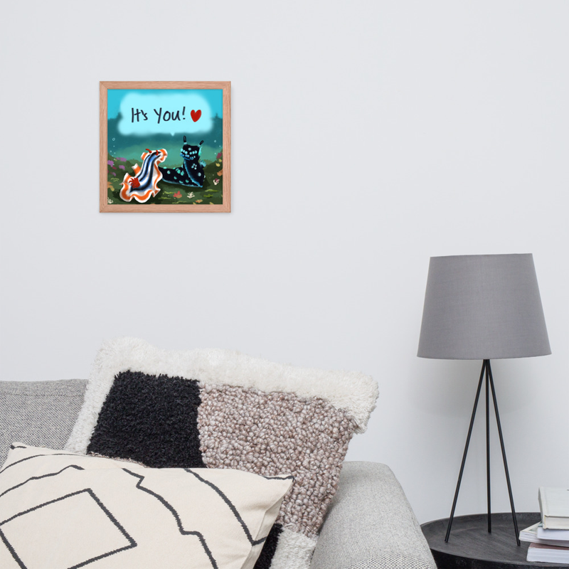 Nudibranch Love (framed print)