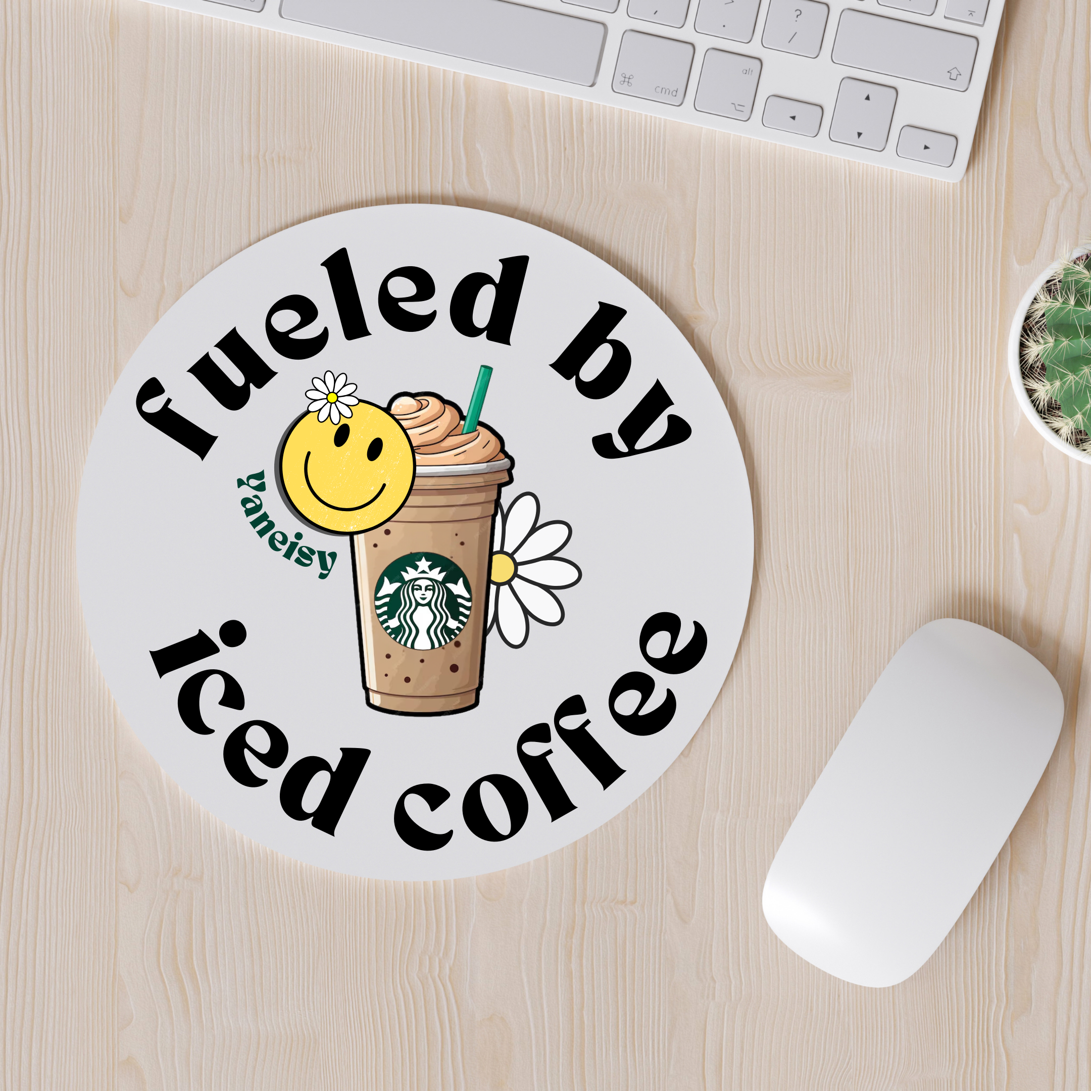 Fueled By Iced Coffee Mouse Pad