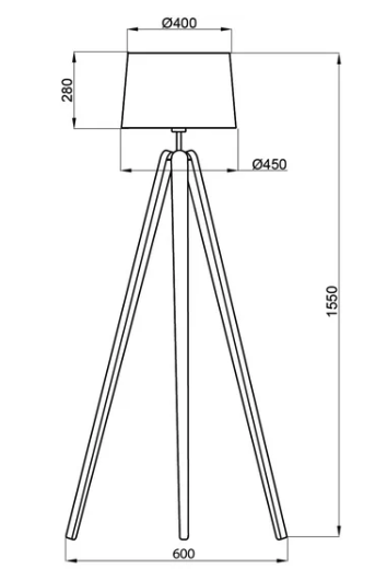 Lampadaire NordicTripod Essence