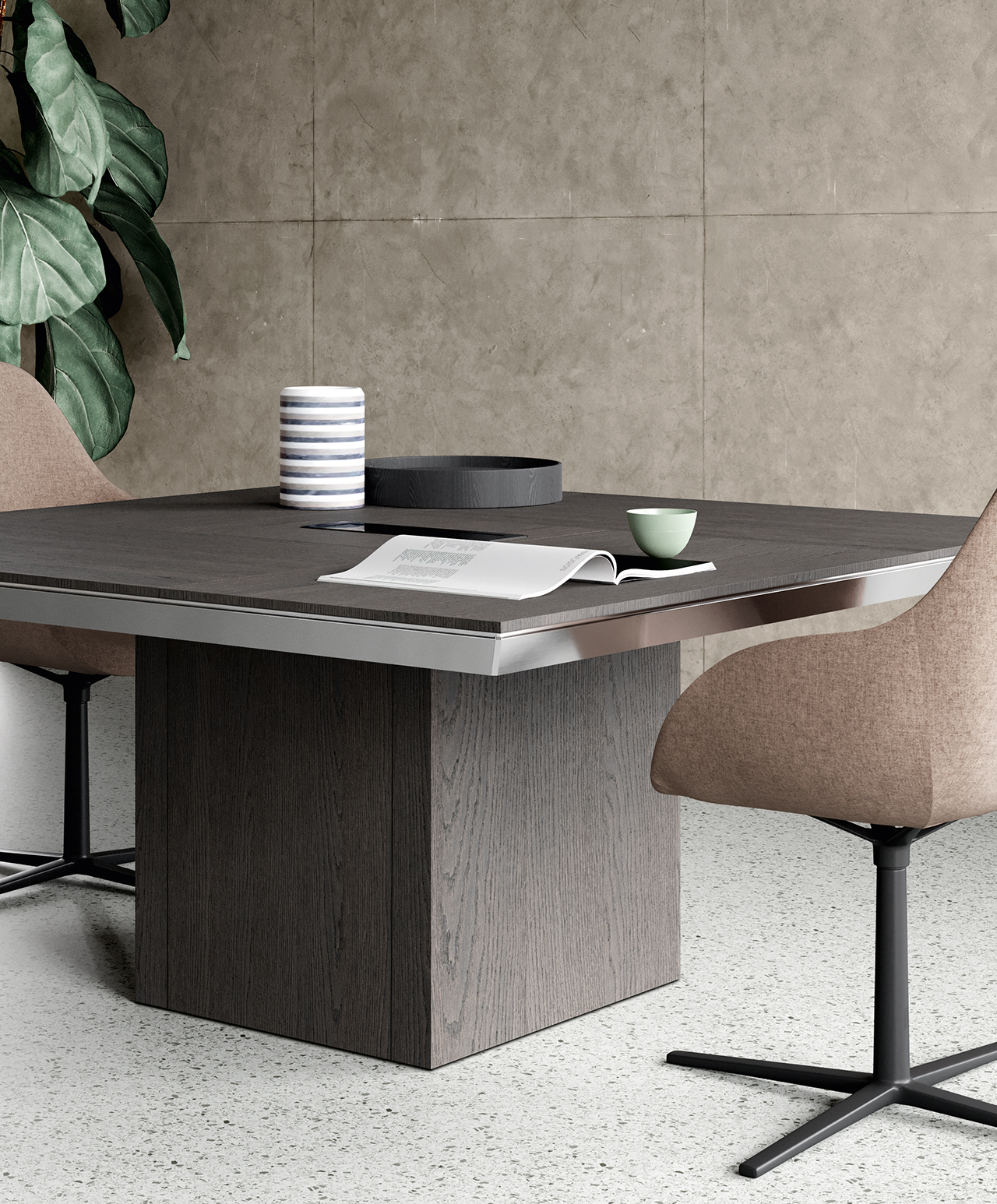 Table de réunion modulaire et prestigieuse – Gamme HIN