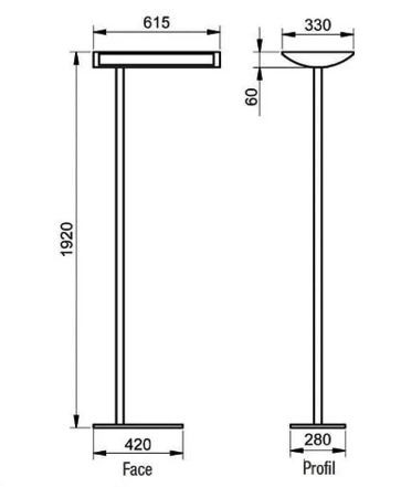 Lampadaire TechnoGlobe Pro