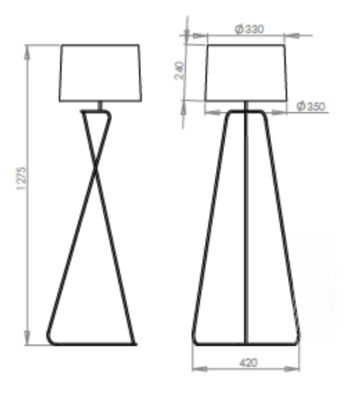 Lampadaire MARQUEUSE