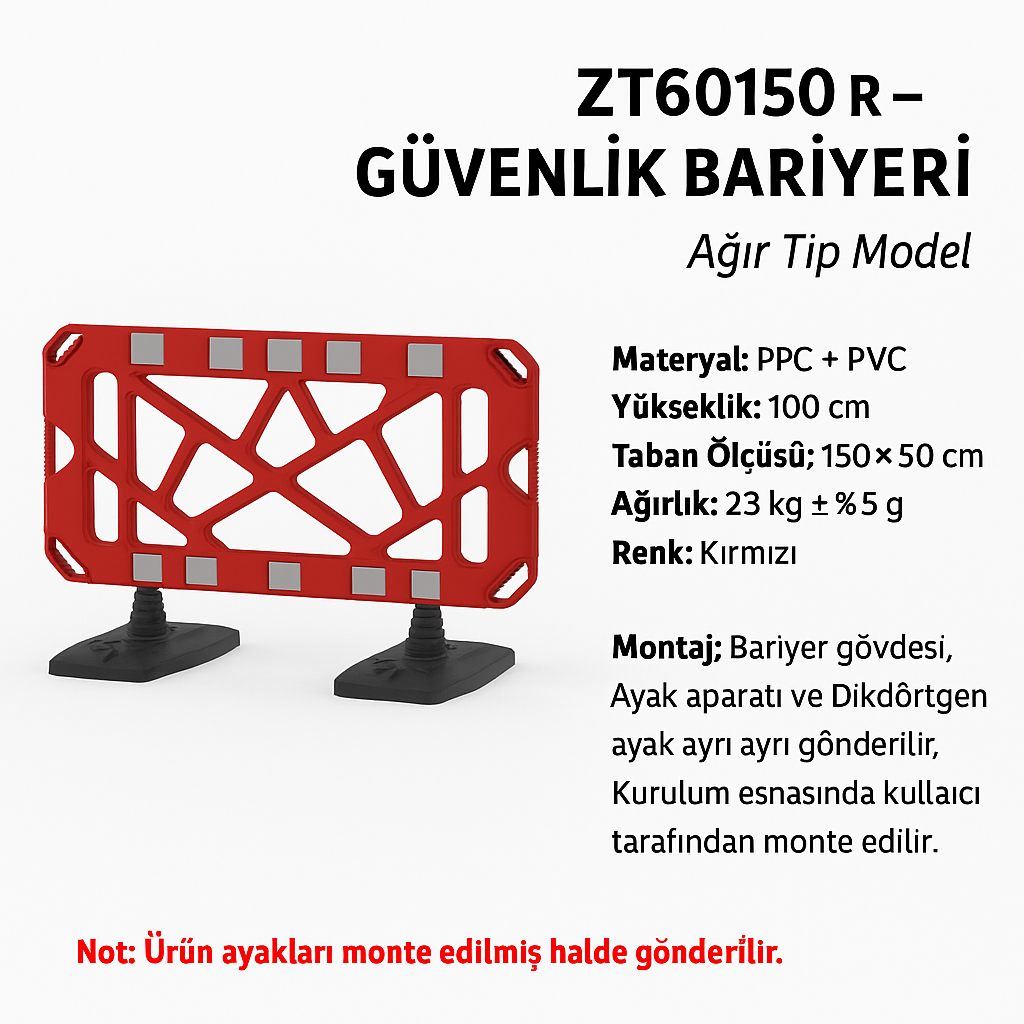 ZT60150R – Güvenlik Bariyeri | Ağır Tip Model