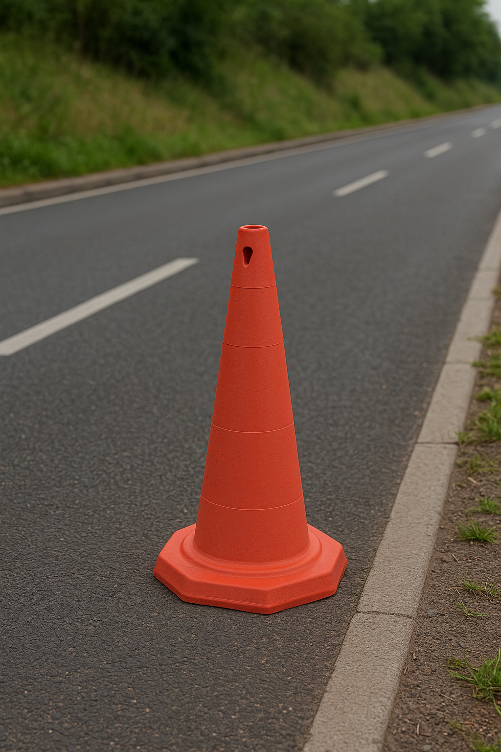 502808ECO – 50 CM PE Trafik Konisi | Reflektifsiz