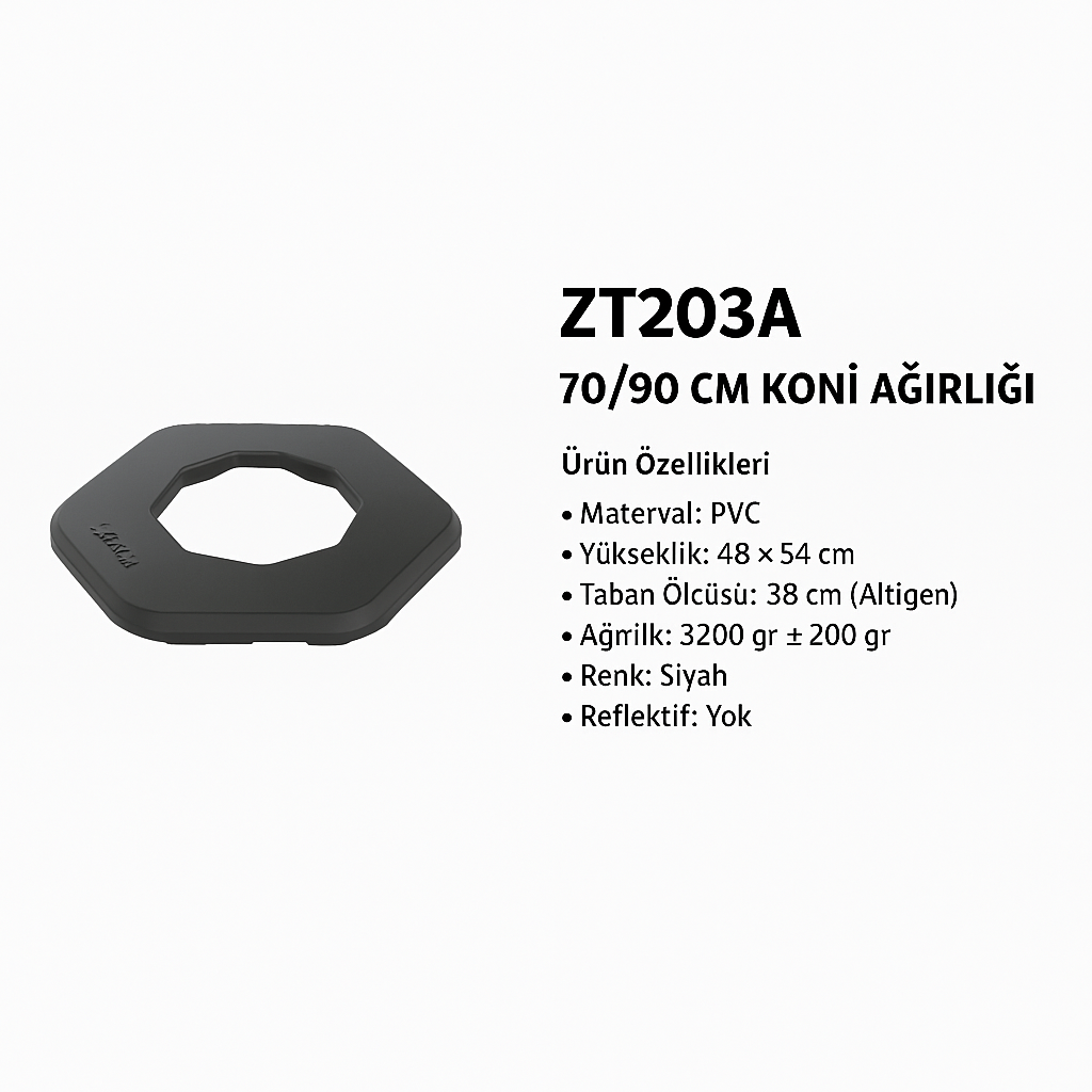 ZT203A – 70/90 CM Koni Ağırlığ