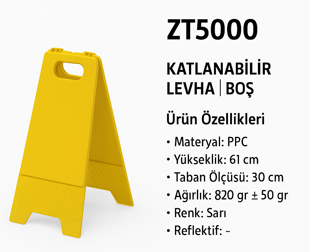 ZT5000 – Katlanabilir Levha | Boş