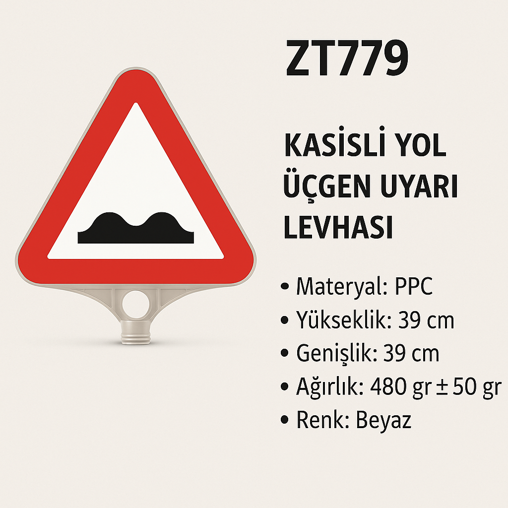 ZT779 – Kaşisli Yol Üçgen Uyarı Levhası