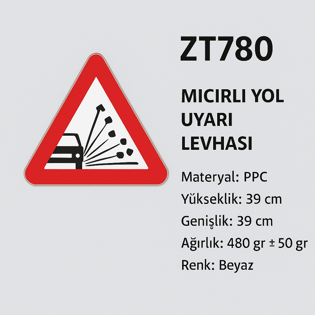 ZT780 – MICIRLI YOL ÜÇGEN UYARI LEVHASI