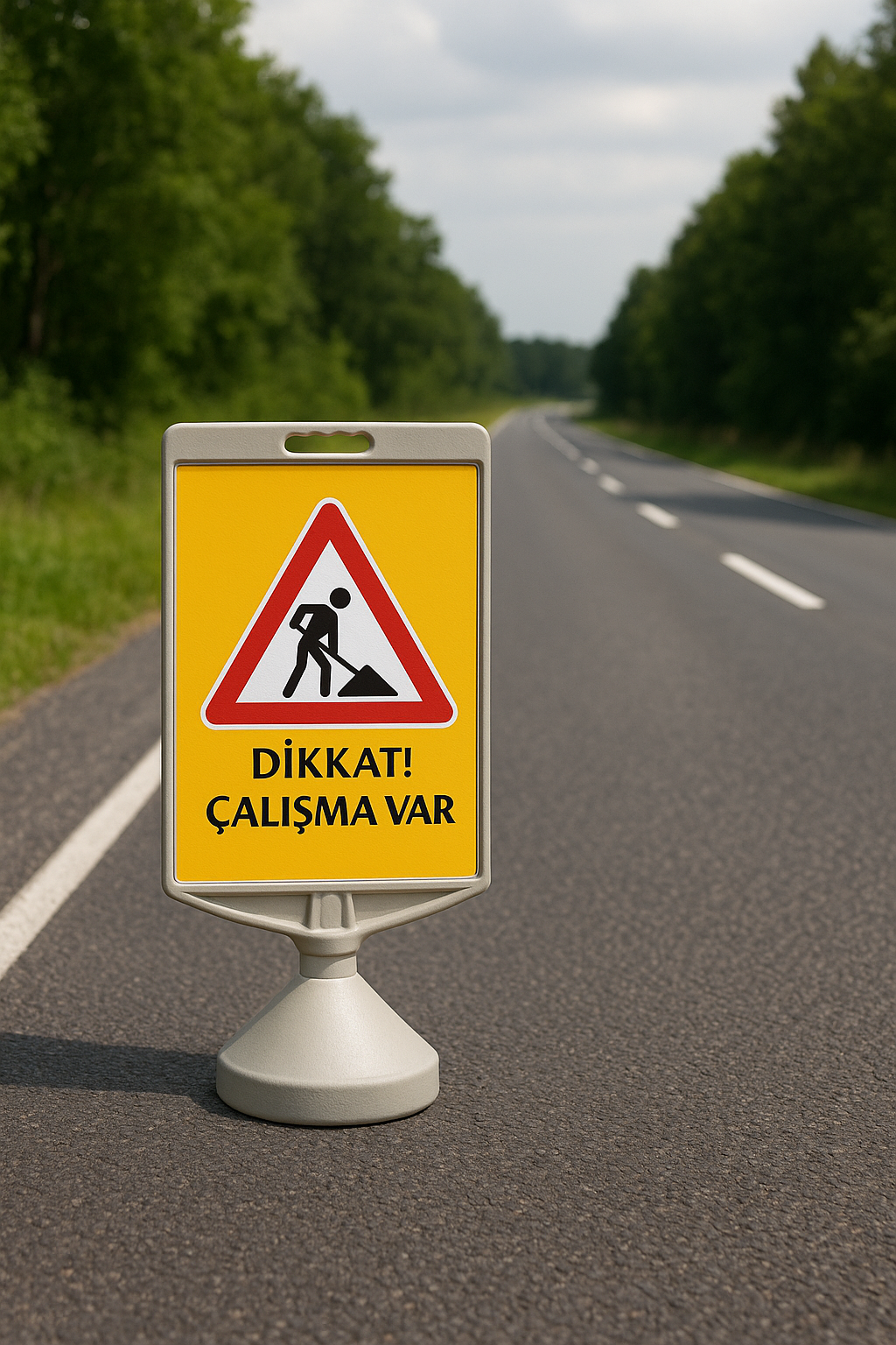 ZT346 – Dikkat Çalışma Var / Diktörtgen Uyarı Levhası
