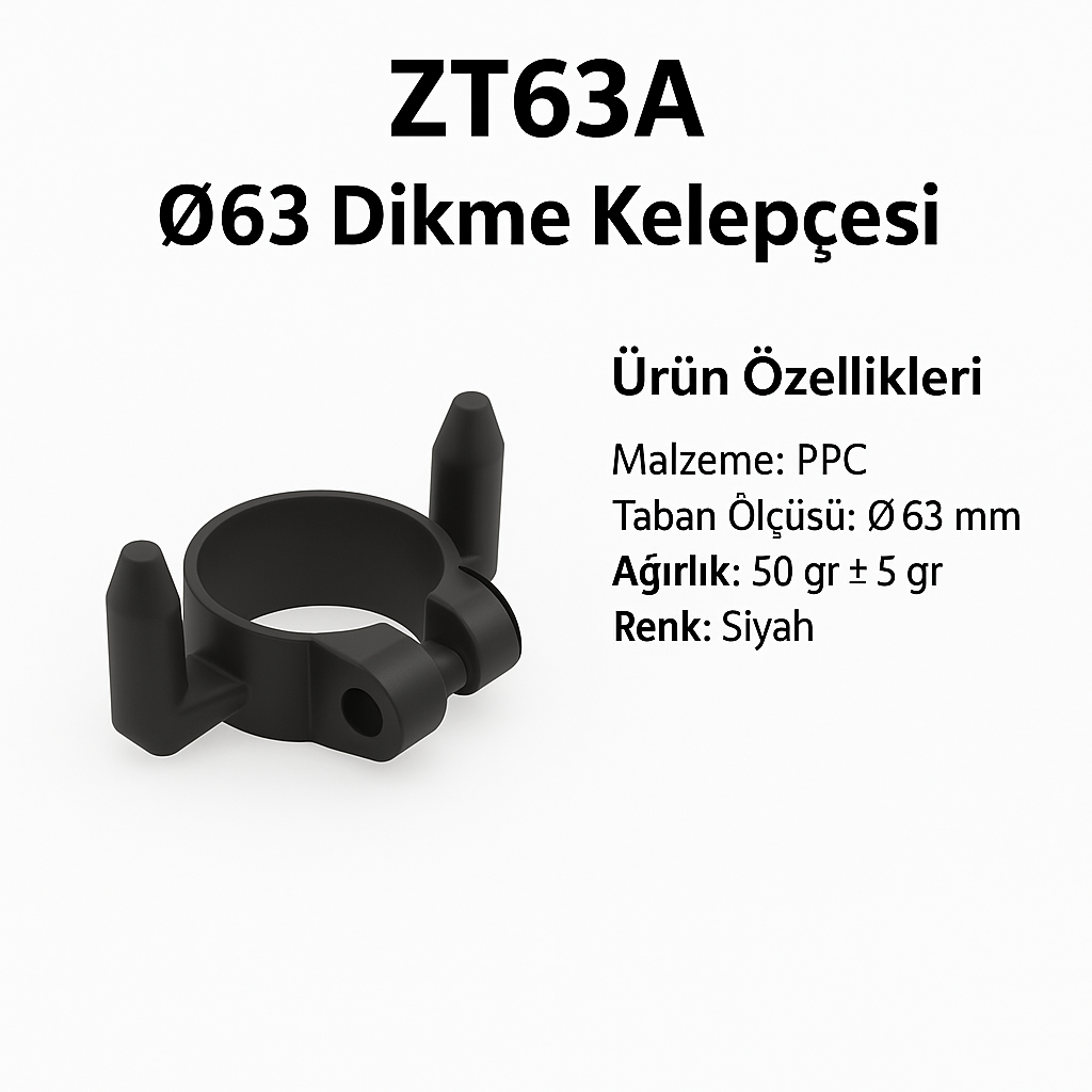 ZT63A – Ø63 Dikme Kelepçesi