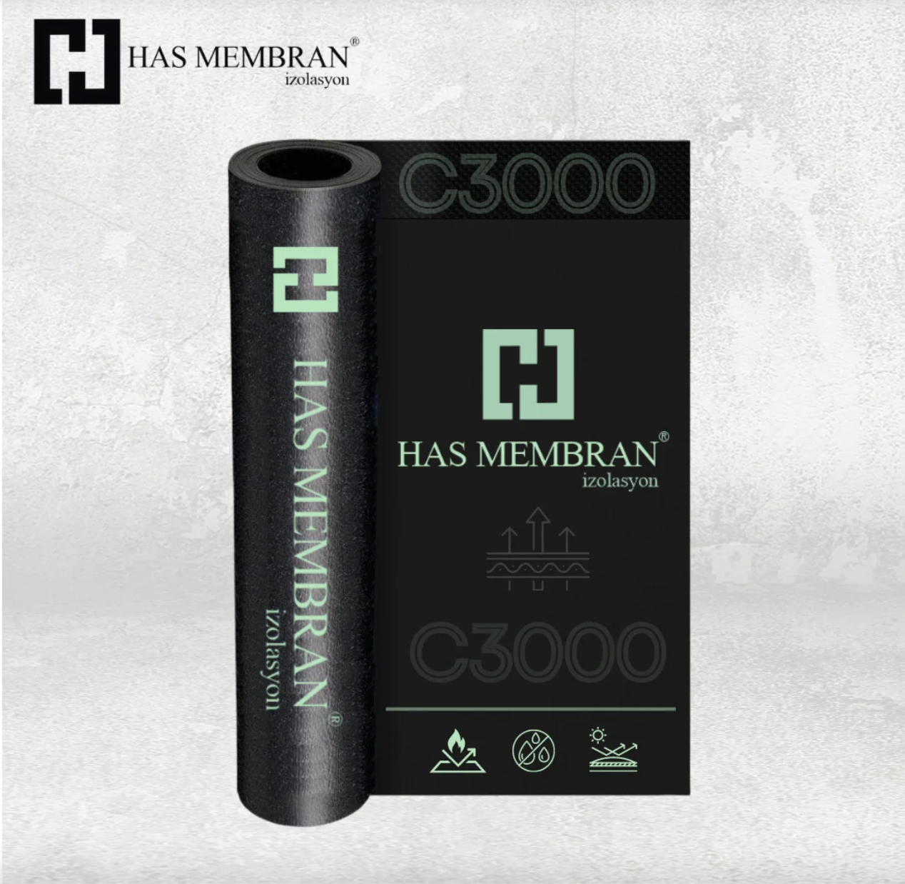Has Membran C3000 Su Yalıtım Membranı(30 KG 10m²)