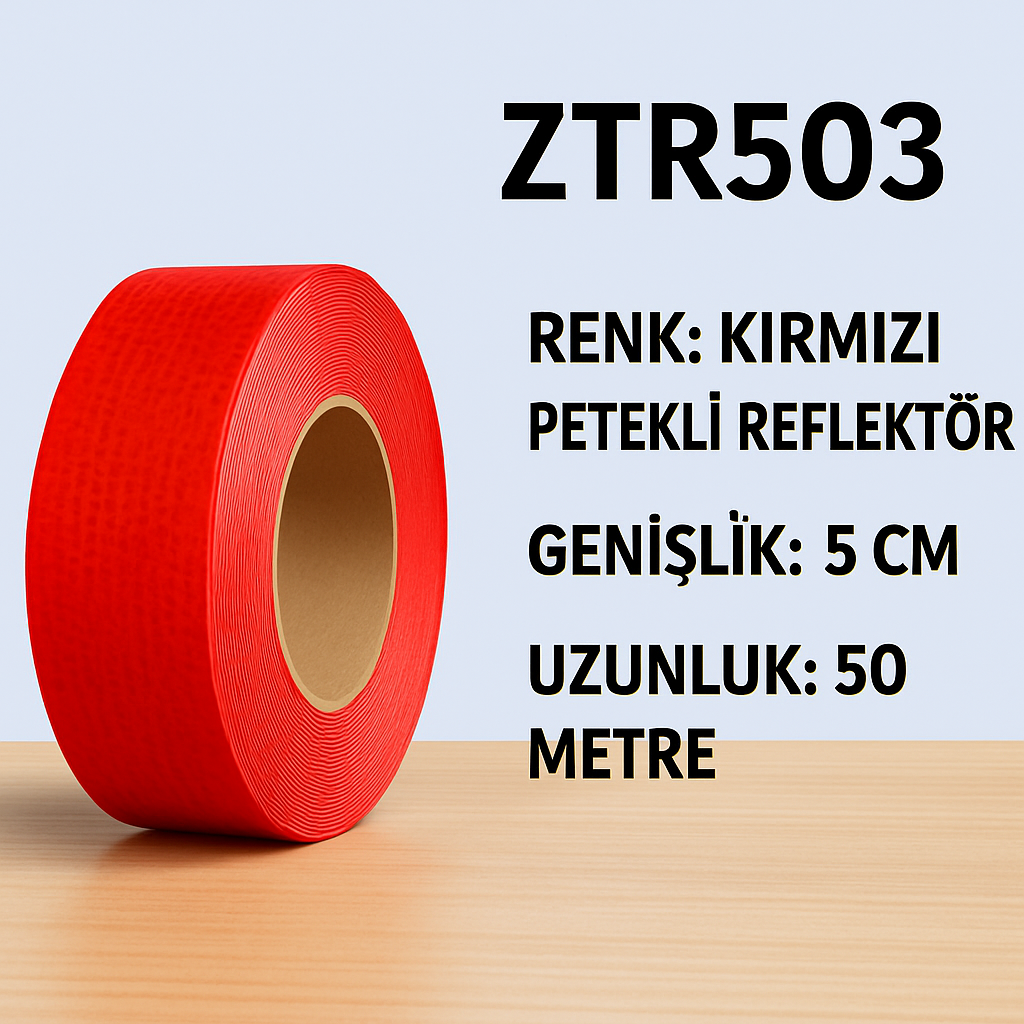 ZTR503 – Kırmızı Petekli Reflektör Bant