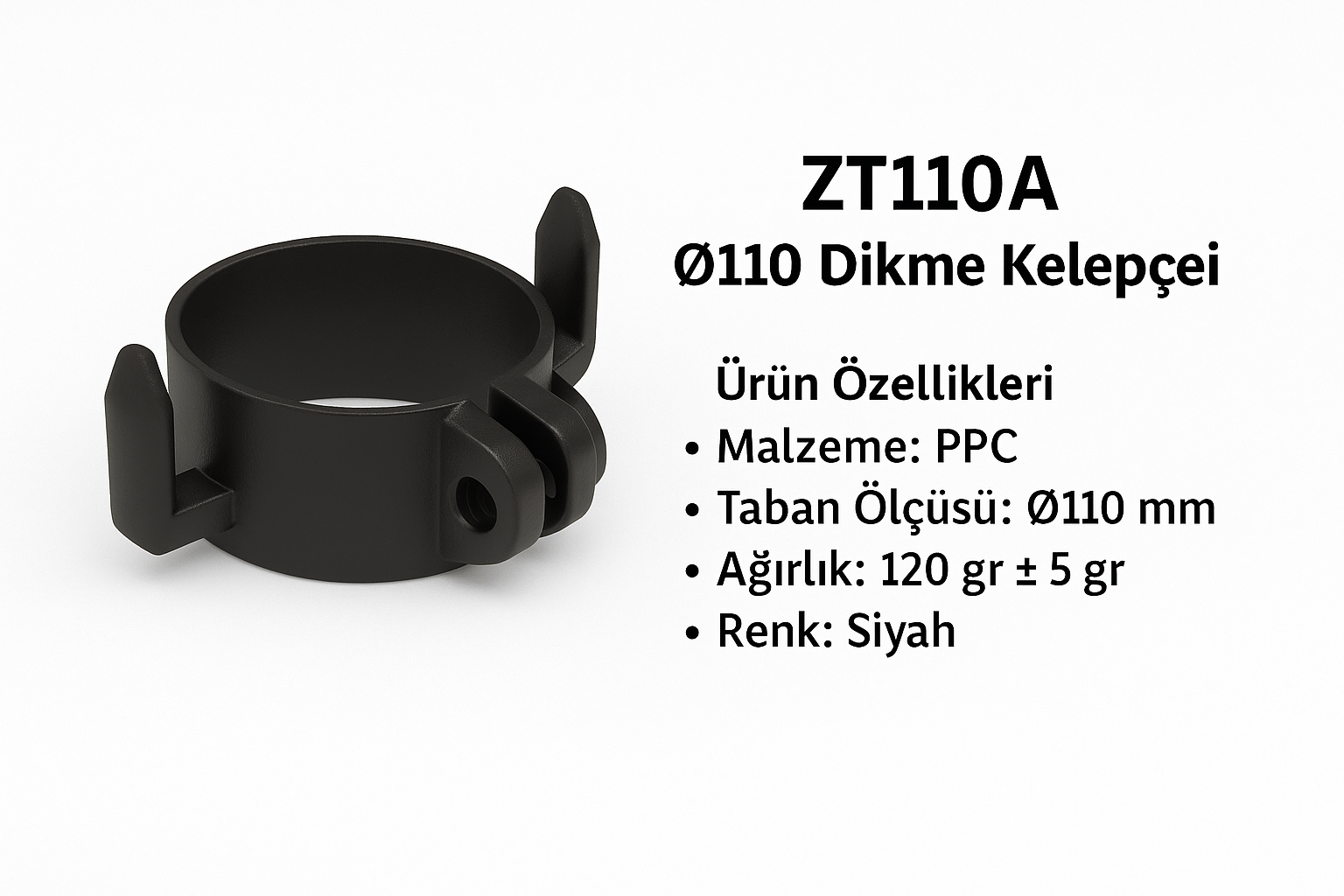 ZT110A – Ø110 Dikme Kelepçesi